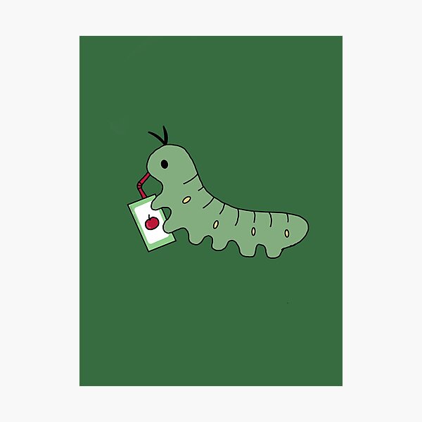 Item preview, caterpillar drinking apple juice  designed and sold by wrig0719.
