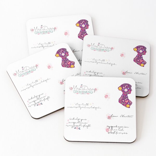 Item preview, Pride and Prejudice Watercolor Quote Pack designed and sold by MandyRosko.
