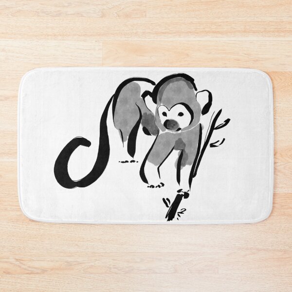 Item preview, Little Squirrel Monkey in Brushwork Style designed and sold by AcuteLines.