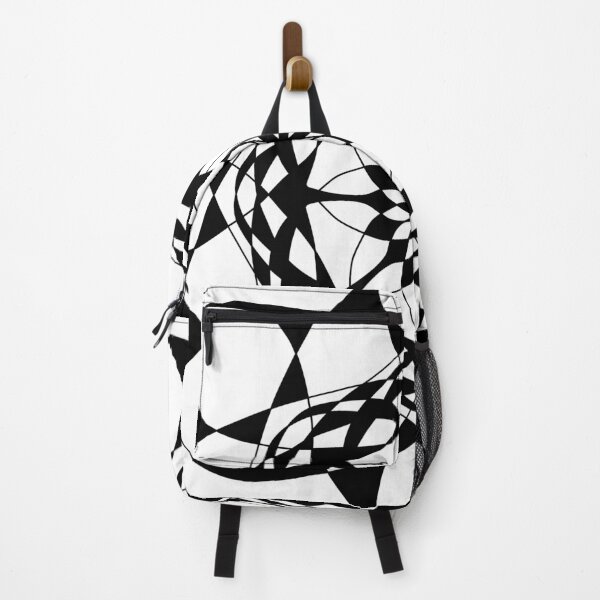 Item preview, Black Geometric Checker Mandala 16 Point Doodle designed and sold by patternedprints.