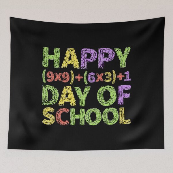 Item preview, Happy 100  Days Of School Colorful Math Formula designed and sold by 2blackcherries.