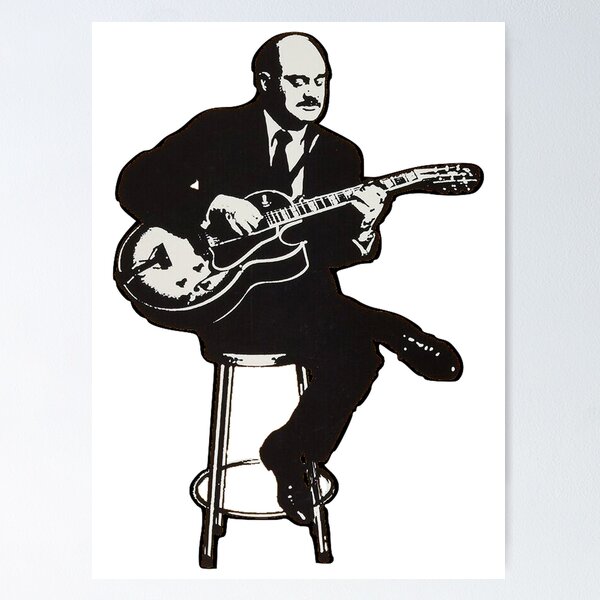 Item preview, Joe Pass Jazz Guitarist designed and sold by food-for-jazz.
