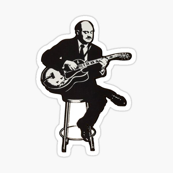Item preview, Joe Pass Jazz Guitarist designed and sold by food-for-jazz.