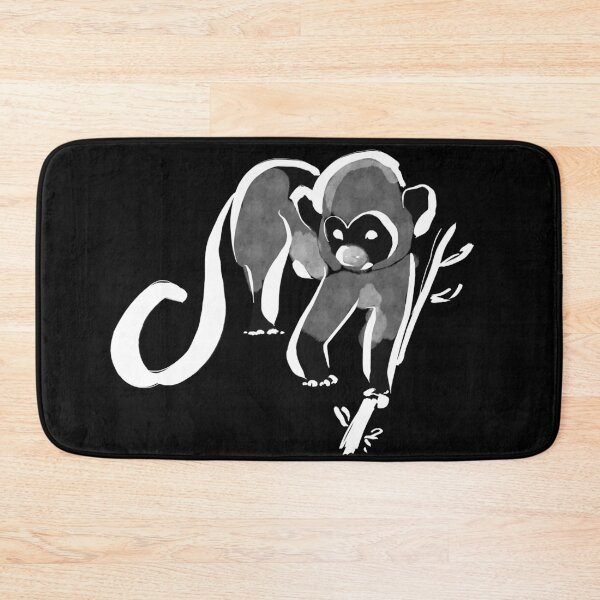 Item preview, Little Squirrel Monkey in Brushwork Style - White designed and sold by AcuteLines.