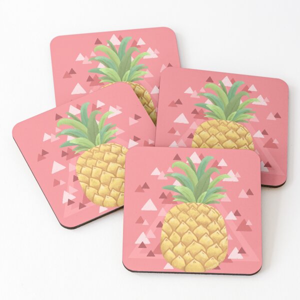 Item preview, Pinapple Fruit in Pink background designed and sold by Khotekmei.