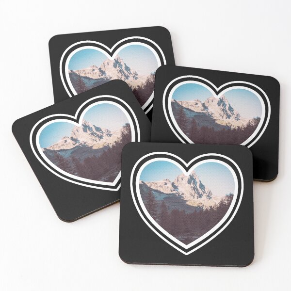 Item preview, Heart Symbol with Beautiful Mountain Background designed and sold by dylanxh.