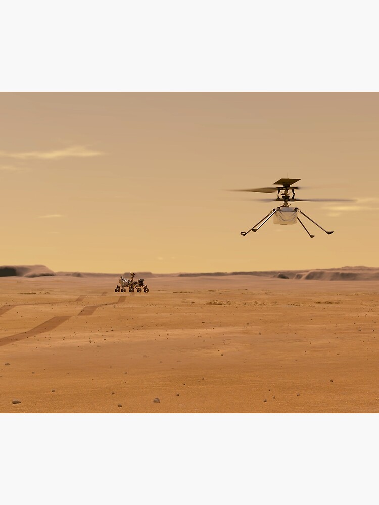 Mars Ingenuity helicopter Premium Matte Vertical Poster sold by ...