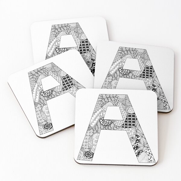 Item preview, Zentangle Monogram A designed and sold by klaireep.