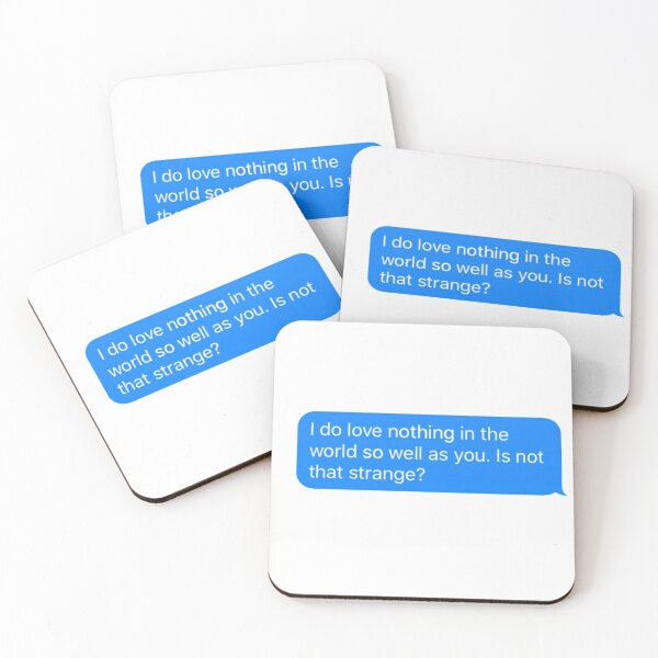 Item preview, Shakespearean Confession of Love by Benedick designed and sold by bardnbangtan.