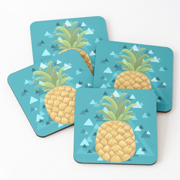 Item preview, Pinapple Fruit in Blue background designed and sold by Khotekmei.