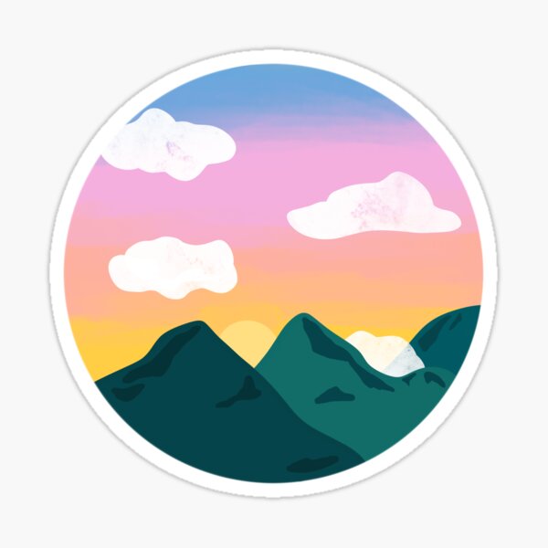 Sunrise Mountain Sticker