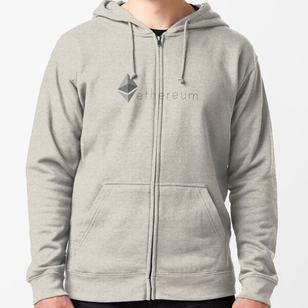 ETHEREUM ETH CRYTPOCURRENCY Zipped Hoodie