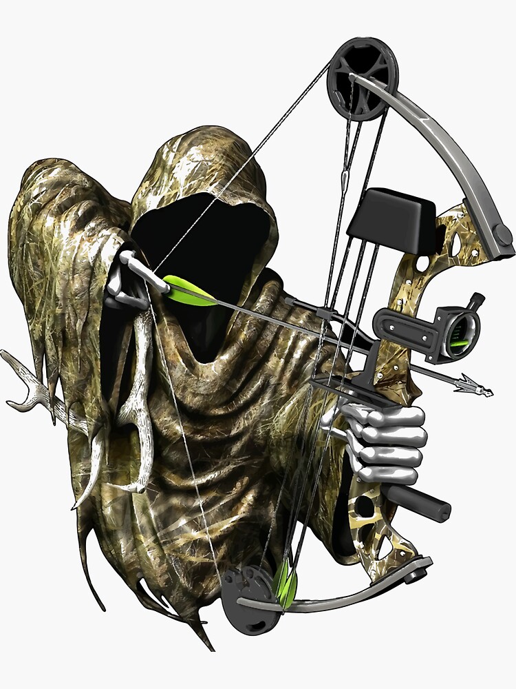 "3D Grim Reaper Archer " Sticker for Sale by WingoDesigns Redbubble