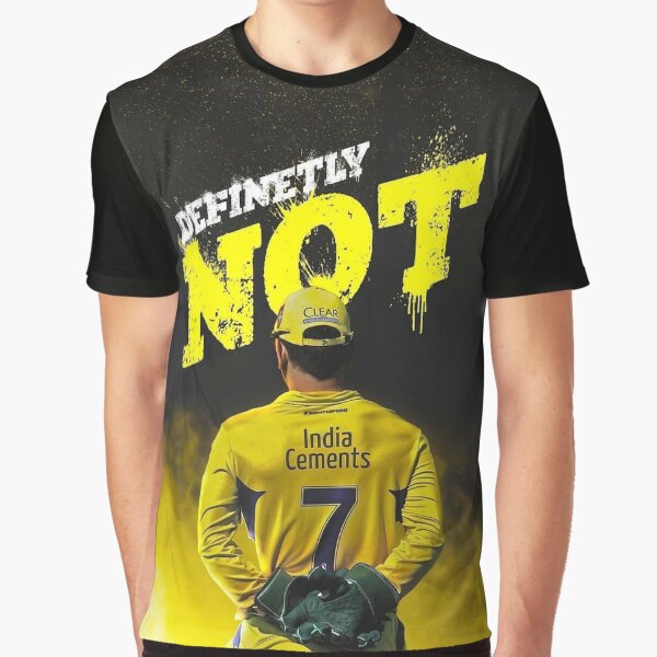 definetly not dhoni tshirt Graphic T-Shirt
