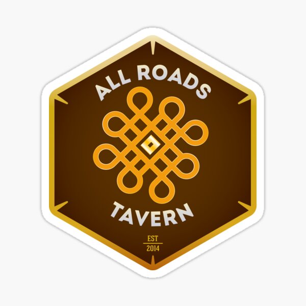 All Roads Tavern "Dice Sign" Full Color Logo Sticker