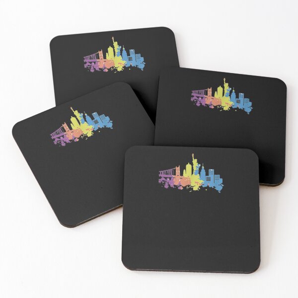 Item preview, New York Skyline Watercolor Souvenir Nyc Gift Big Apple designed and sold by aguilaro.