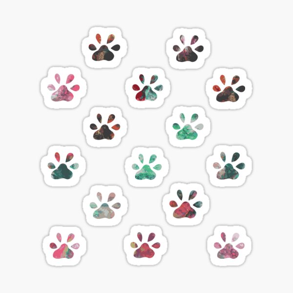 Paw Prints Sticker