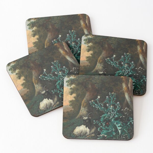 Item preview, Abraham Begeyn (c. Leiden 1637–1697 Berlin) -  A wooded landscape with a goat and thistles  designed and sold by VISIBLECREATION.