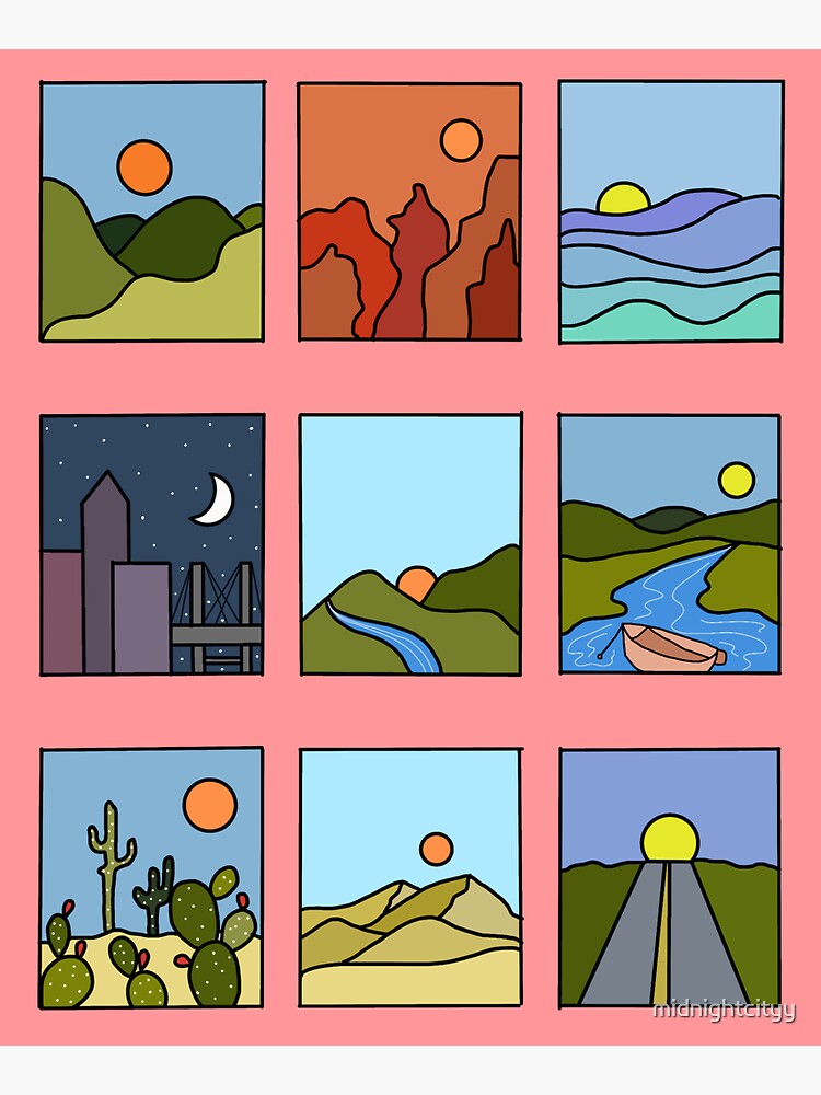 Thumbnail 3 of 3, Sticker, Colors of Nature designed and sold by midnightcityy.
