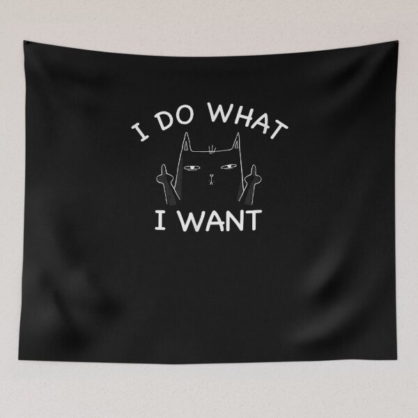 Item preview, I Do What I Want Funny Cat Crazy Cat Lady designed and sold by aguilaro.