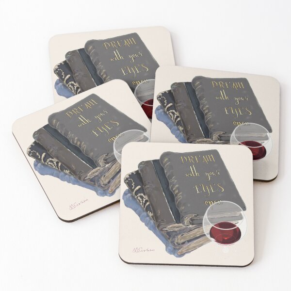 Item preview, Old Books and Wine Digital Drawing Dream With Eyes Open - Read designed and sold by ViewerEqualsPhoton.