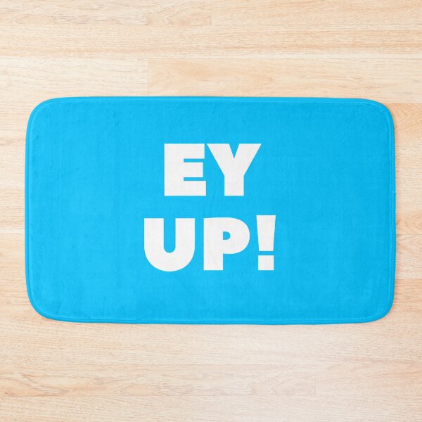 Item preview, Ey Up! design white designed and sold by ImpPrintsArt.