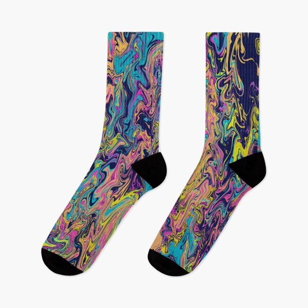 Item preview, Neon Beach Party Dream Vibes Swirl Liquid Abstract Art designed and sold by yourguyjohn.