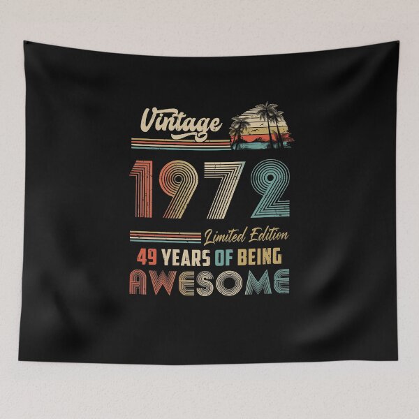 Item preview, Vintage 1972 49th Birthday Gift Men Women 49 Years Old designed and sold by DanielleNicolet.