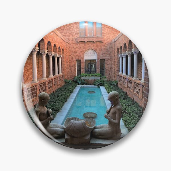 Item preview, University of Oregon JSMA Courtyard Satyrs designed and sold by RedJayTreasures.