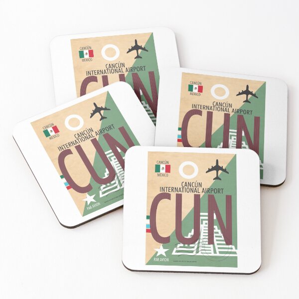Item preview, CANCUN INTERNATIONAL AIRPORT CUN Luggage Tag Baggage Tag Airport Code CANCUN MEXICO CENTRAL AMERICA designed and sold by kwiebe34.