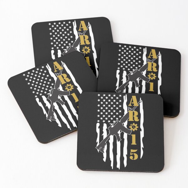 Item preview, AR-15 White Distressed American Flag designed and sold by Matt Ballinger.