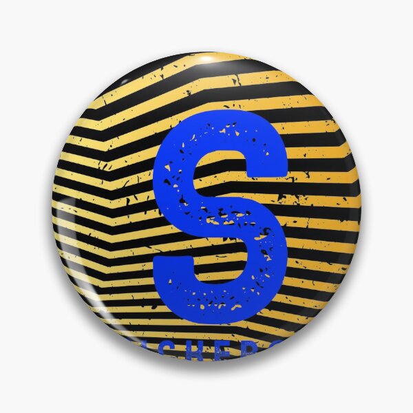 Item preview, Stickercoin (Blue S) designed and sold by artfulnotebook.