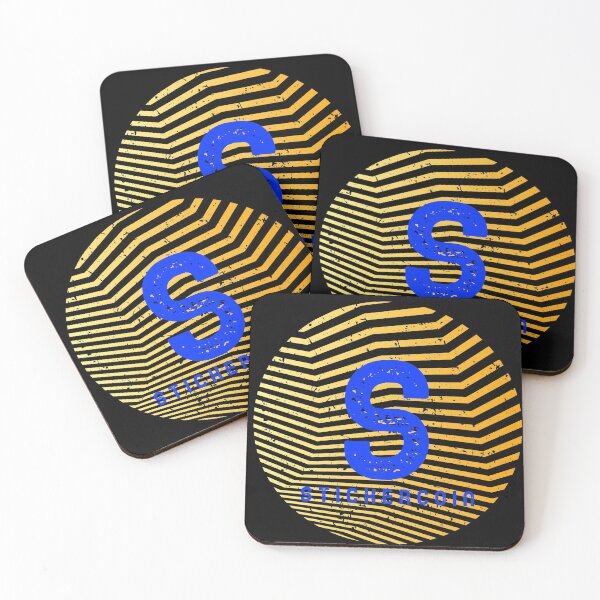 Item preview, Stickercoin (Blue S) designed and sold by artfulnotebook.