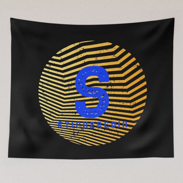 Item preview, Stickercoin (Blue S) designed and sold by artfulnotebook.
