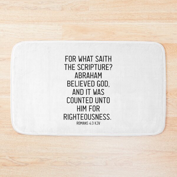 Item preview, Romans 4:3 KJV designed and sold by Logosdesignshop.