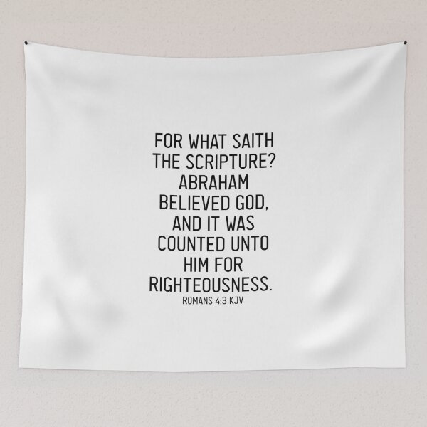 Item preview, Romans 4:3 KJV designed and sold by Logosdesignshop.