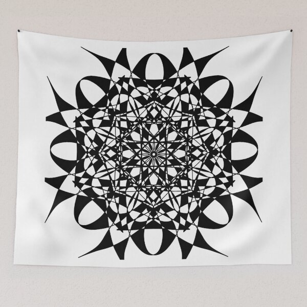 Item preview, Pointed Busy Checker Mandi Black designed and sold by patternedprints.