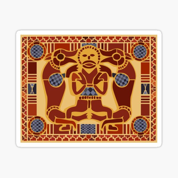 Imagining Sutton Hoo: Wolf and Warrior Sticker