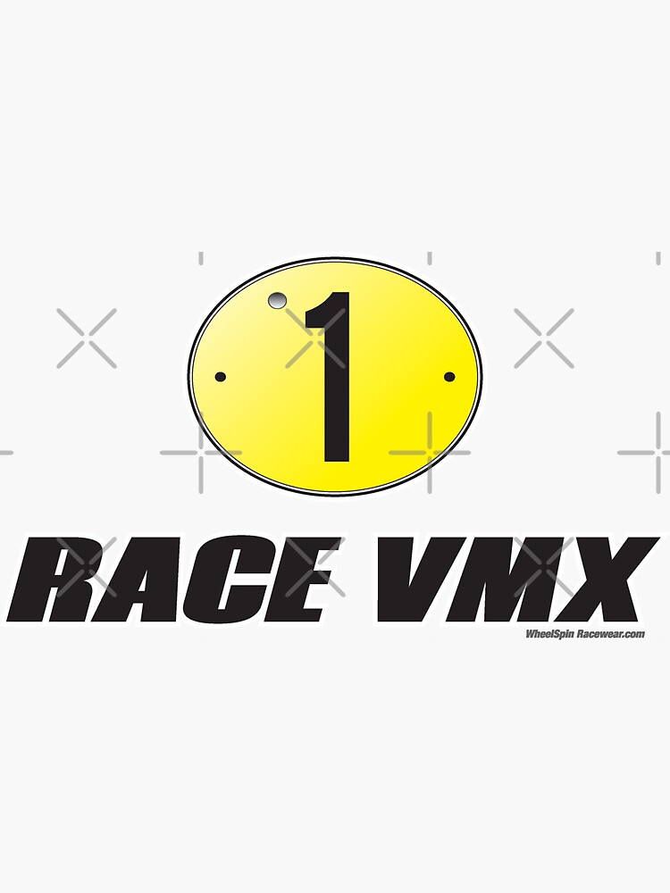 Race VMX - 70's 500cc Champion's Plate (Red) by racerspitstop