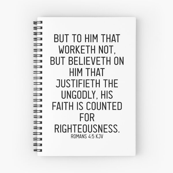 Item preview, Romans 4:5 KJV designed and sold by Logosdesignshop.
