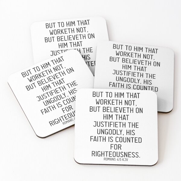 Item preview, Romans 4:5 KJV designed and sold by Logosdesignshop.