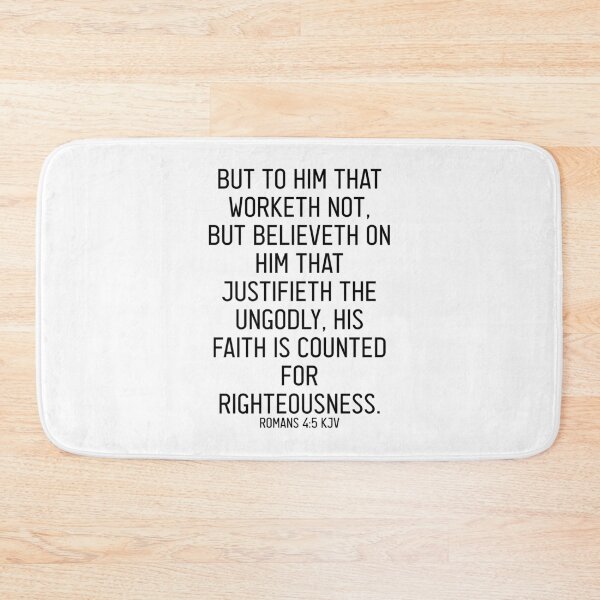 Item preview, Romans 4:5 KJV designed and sold by Logosdesignshop.