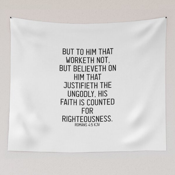 Item preview, Romans 4:5 KJV designed and sold by Logosdesignshop.