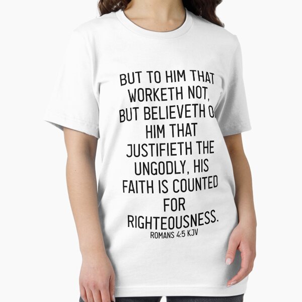 Item preview, Romans 4:5 KJV designed and sold by Logosdesignshop.