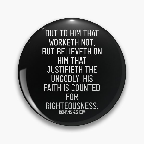 Item preview, Romans 4:5 KJV designed and sold by Logosdesignshop.