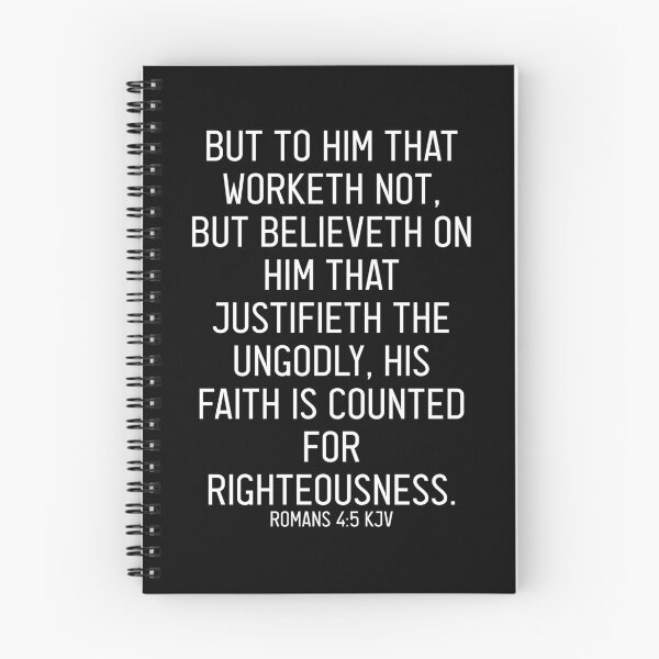 Item preview, Romans 4:5 KJV designed and sold by Logosdesignshop.