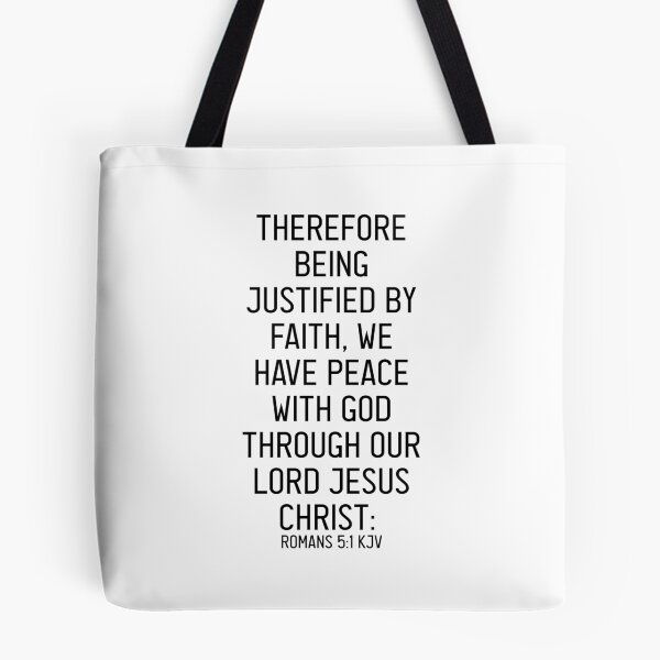 Item preview, Romans 5:1 KJV designed and sold by Logosdesignshop.