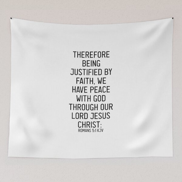 Item preview, Romans 5:1 KJV designed and sold by Logosdesignshop.