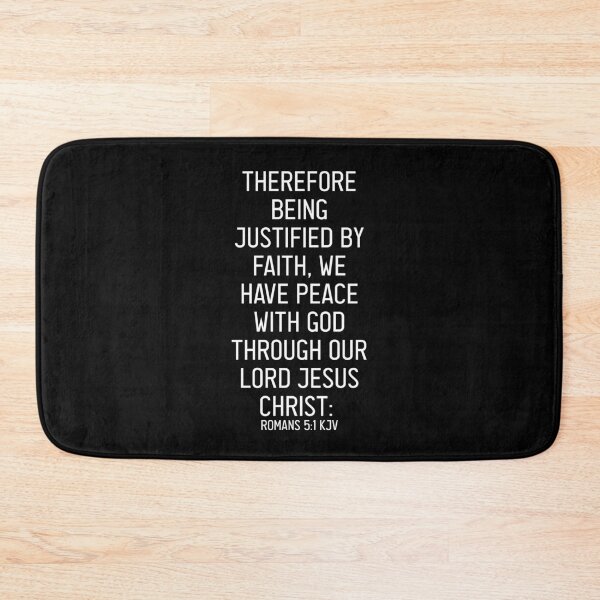 Item preview, Romans 5:1 KJV designed and sold by Logosdesignshop.