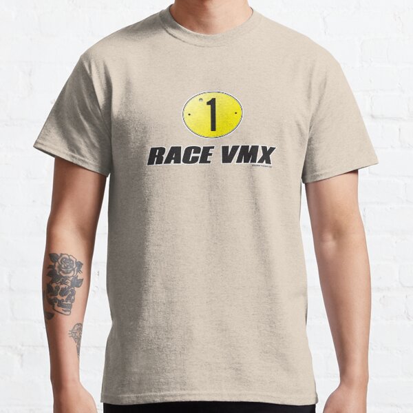 Race VMX - 70's 500cc Champion's Plate (Black) Classic T-Shirt